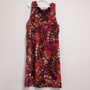 APT 9, size M, floral dress, 1 inch should strap, drawstring middle